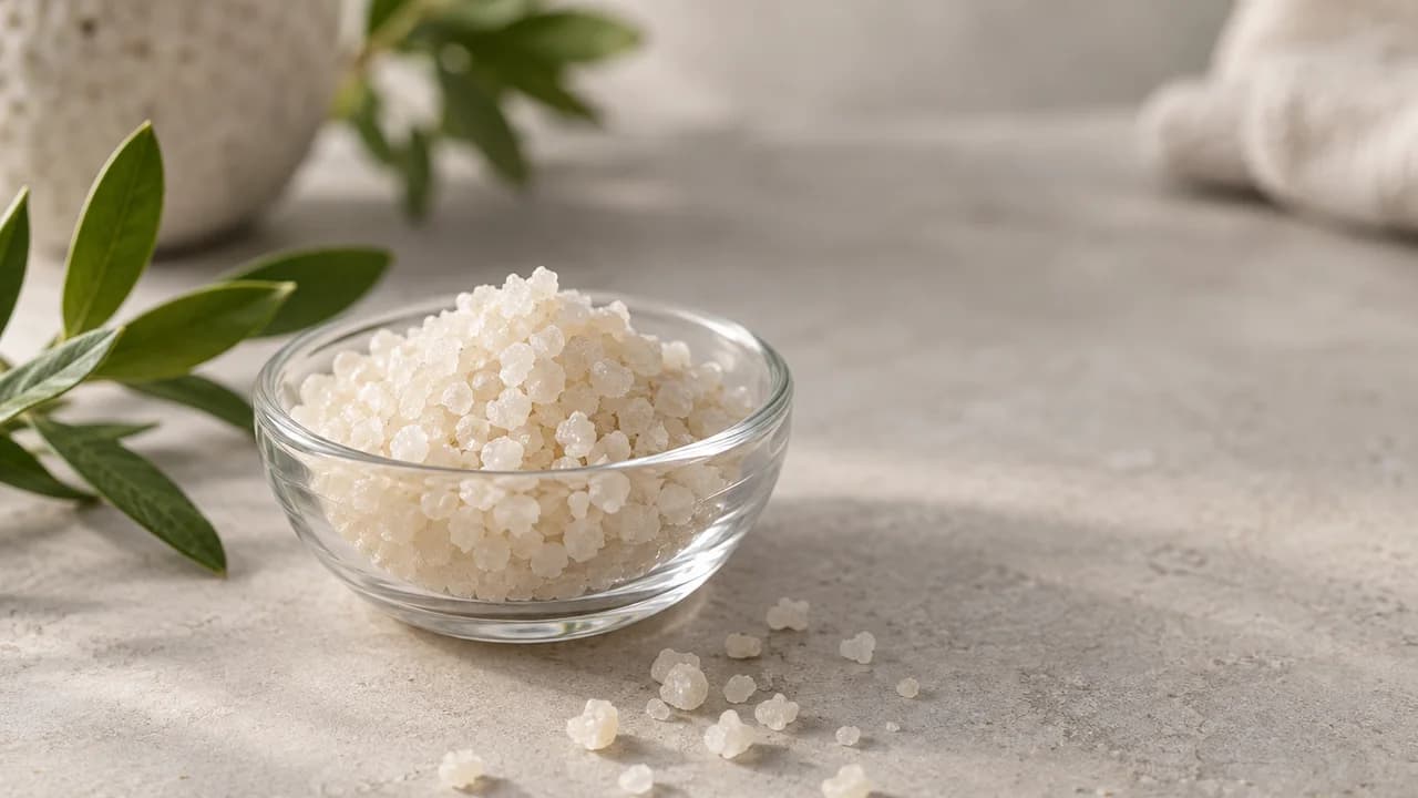 Close-up photo of granules