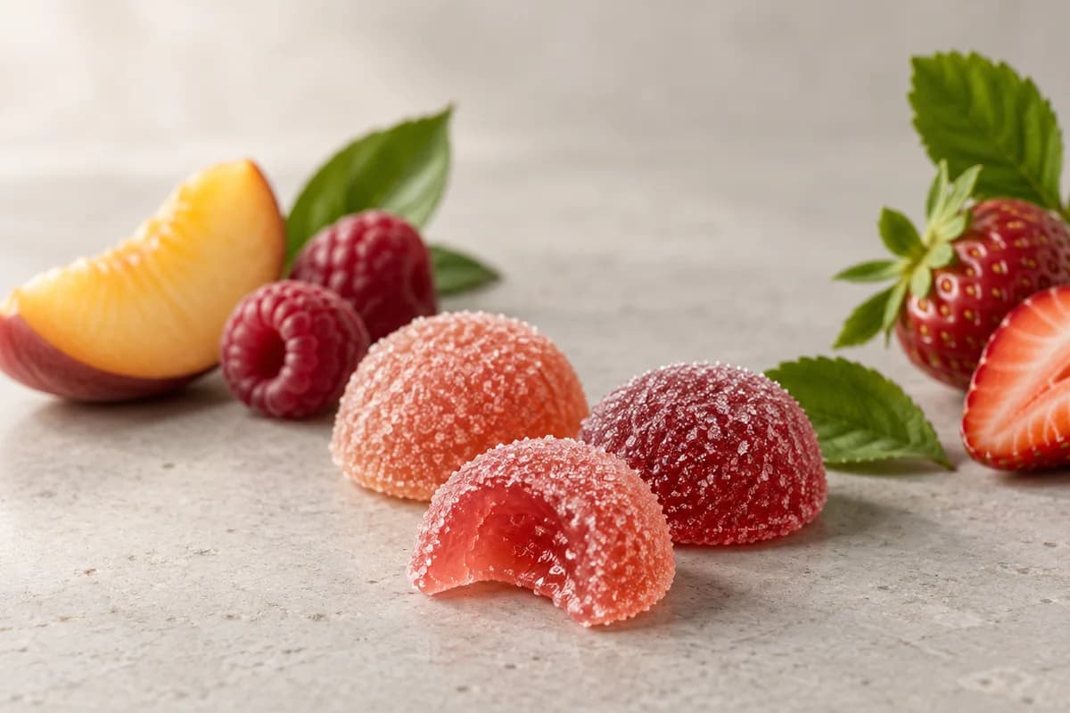 Close-up photo of gummies